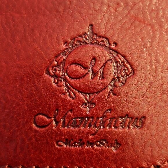 Manufactus Italy Red Leather Crossbody Bag - Picture 2 of 10